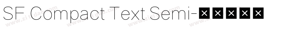 SF Compact Text Semi字体转换